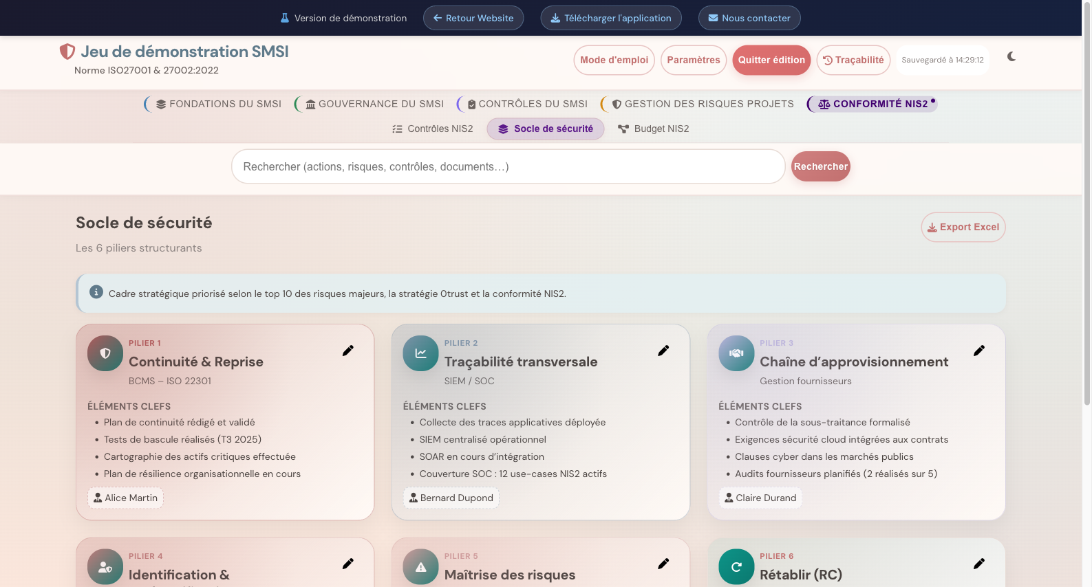 Socle de sécurité NIS2